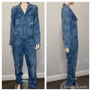 Double RL RRL Denim Jumpsuit 4